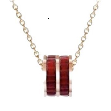 Trendy Titanium Steel Light Double Row Ice Crystal Waist Necklace Ins Female Niche High-end Clavicle Chain