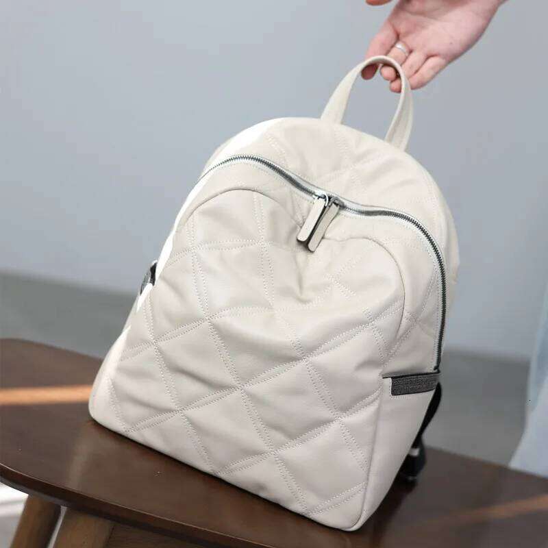 2025 New Arrival Women Genuine Leather Backpack Soft And Comfortable Fashion Versatile Style Cowhide Bags