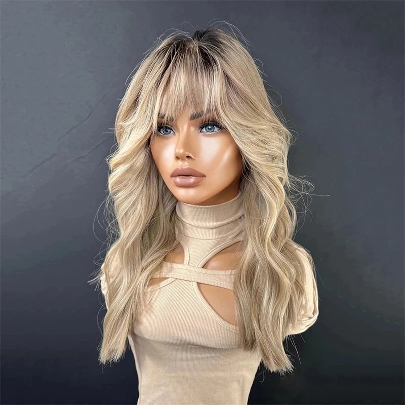 Lace Front Wig Human Hair 13x4 Blonde Human Hair Wigs 250% Density Body Wave Lace Front Wigs Human Hair Pre Plucked Wear And Go Synthetic
