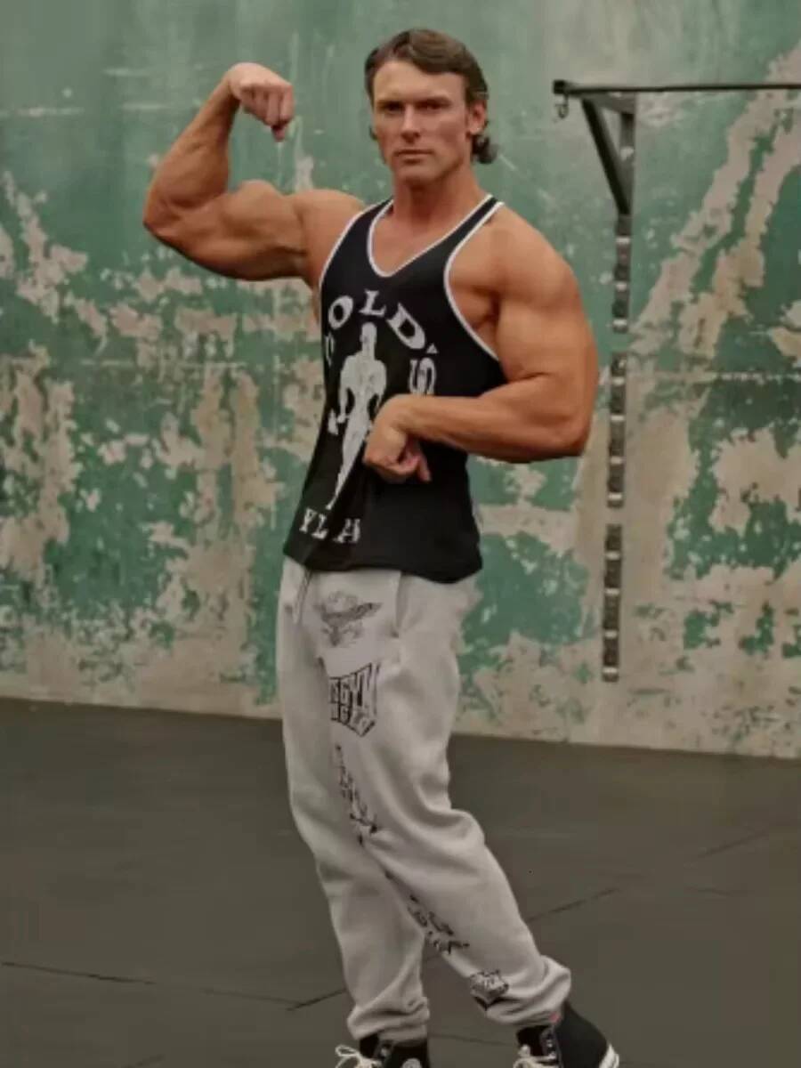 2025 Adult Explorer New Men's Vest Outdoor Running Training Sports Fiess Quick-Drying Breathable Cotton Printed Top