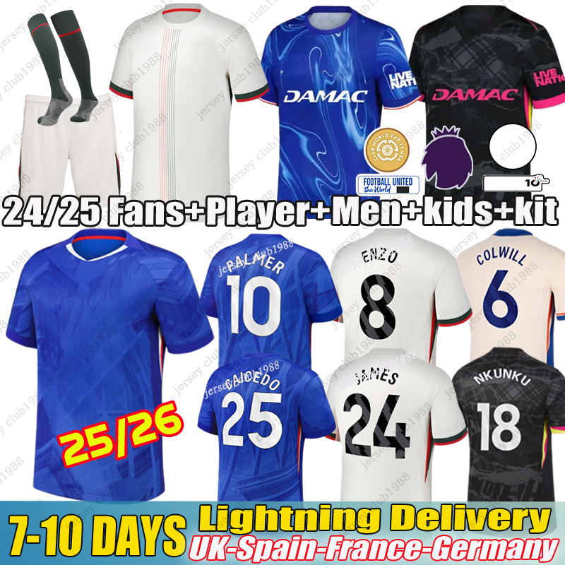 chelseas fc jersey 25 26 Cole Palmer Jadon Sancho Enzo Fernandez jersey Marc Cucurella Mykhailo Mudryk Caicedo kit kids Football Shirt cfc jersey