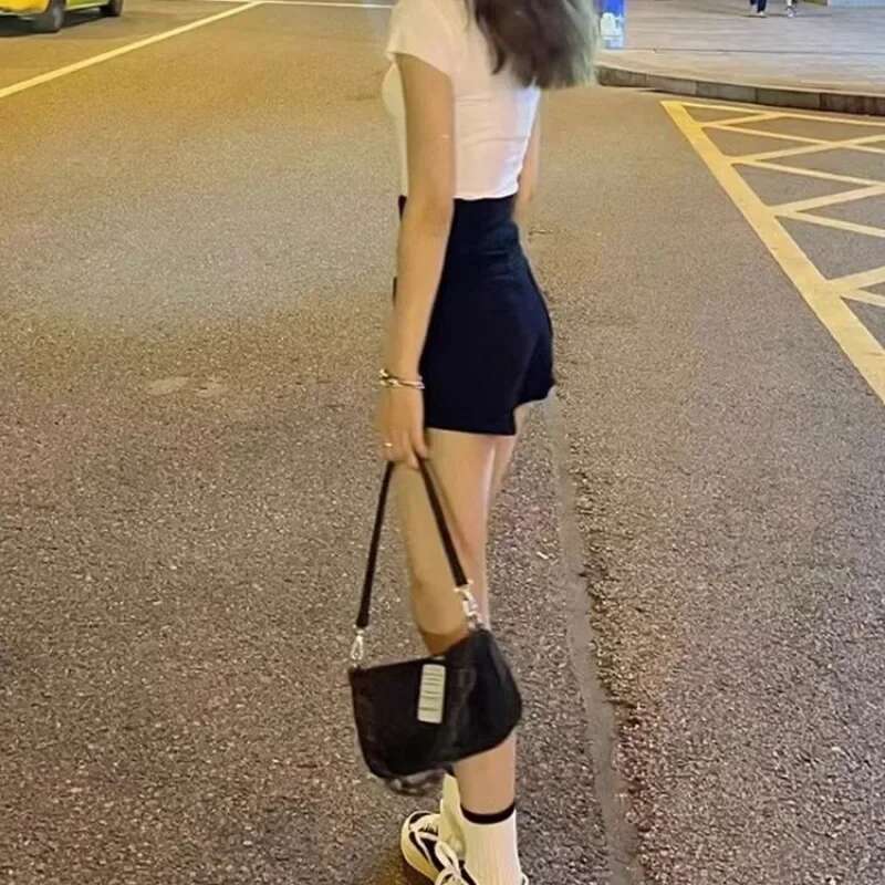 Streetwear Female Short Jeans Pants Tight With Waist Pocket Skinny Womens Denim Shorts Wide Booty Aesthetic XXL Casual Youthful