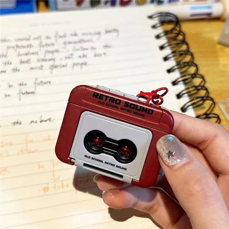 Retro Recorder Mini Portable Fun Music Box With Sound Decompression Ornament Keychain Schoolbag Small Pendant Friends Gifts 250606