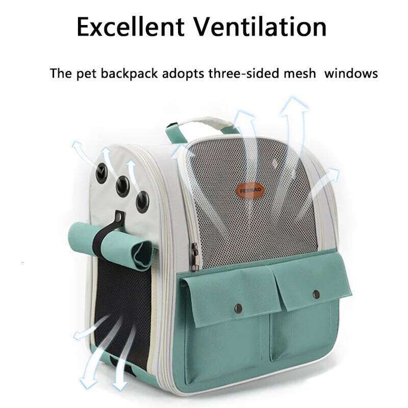 Designer Bag Pet Portable And Small Dogs Outdoor Foldable Ventilated Design Large Cat Dog Backpack Carrier Bag
