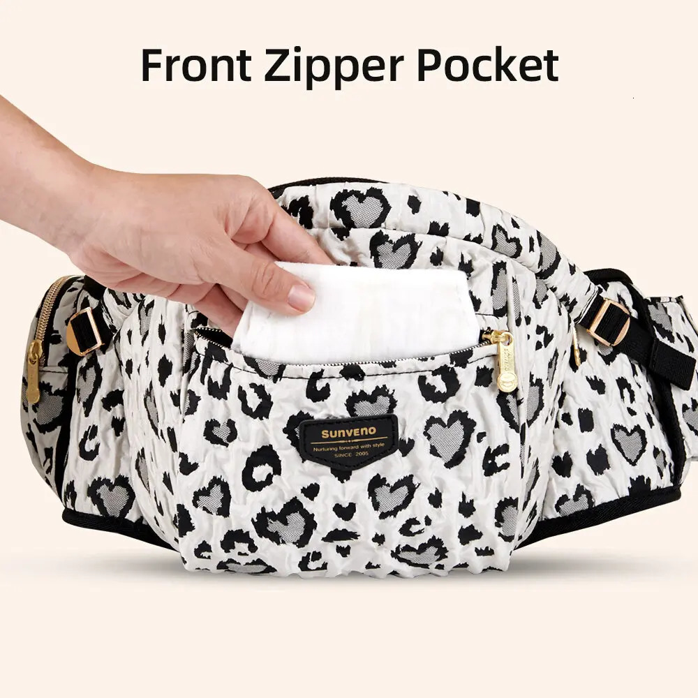 SUNVENO Baby Fashion Leopard Print Waist Stool Non-Slip Hip Seat Surface for 3-36months borns Toddlers 250617