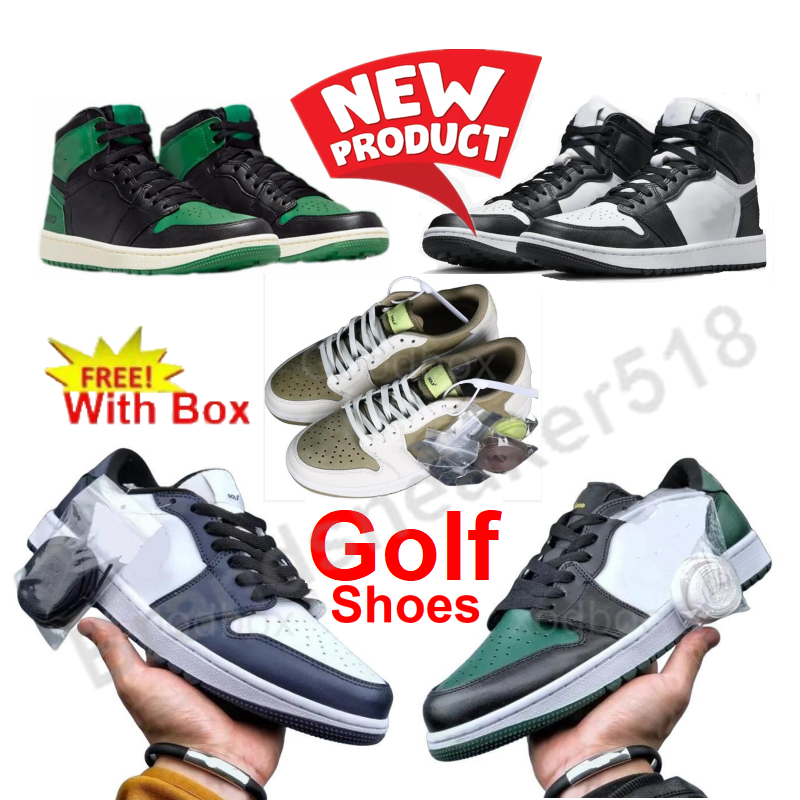 New Low Golf Shoe Basketball shoes High Quality Golf Men Women Shoes With Box Volt Accents Metallic Green Shattered Backboard Eastside Royal Toe Midnight Navy