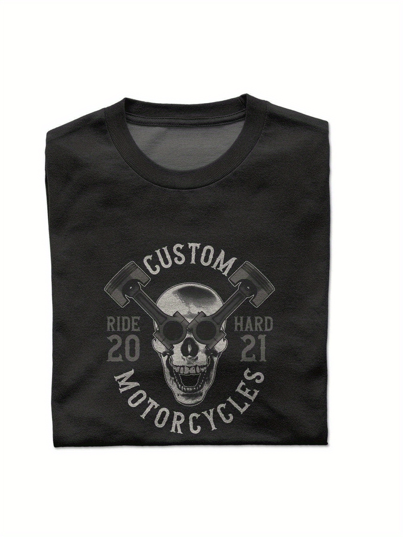Dongdumaoyi S-3Xl 180G Short Sleeve Round Collar Text Black Cotton Men Skull Adult White T Shirts 6e62