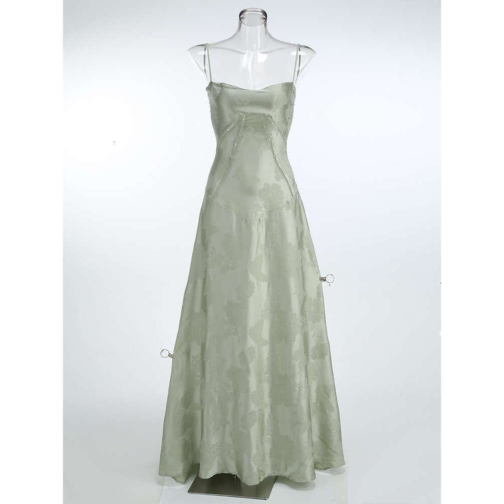 Women's New Sexy Strap Long Slim Fit Elegant Vacation Party Dress Women