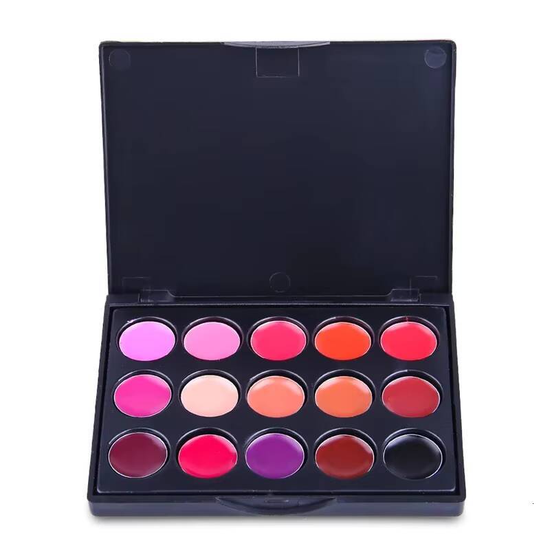 Matte Lipstick Palette Matt Pallete Waterproof Moisturizer Cream Smooth Makeup Lasting Lip Stick Set Batom Maquiagem happy