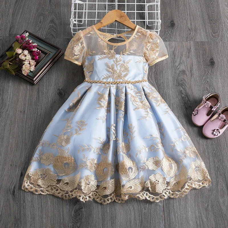 Snow White Princess Flower Dress for Baby Girls Kids Birthday Formal Gala Costumes Baby Girls Christmas Backless Clothes 250617