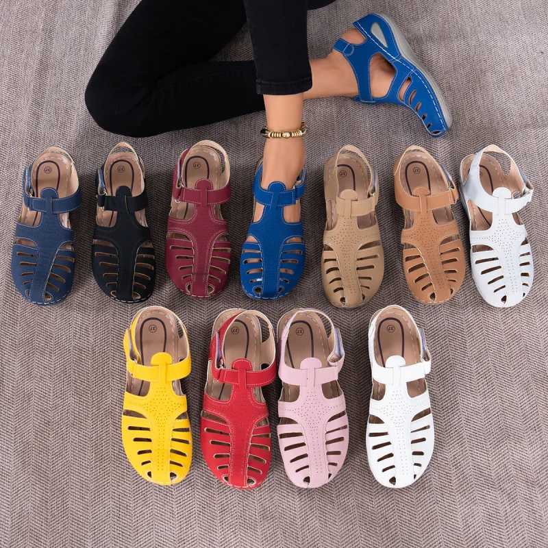 2025 New Womens Peep-Toe Ankle Strap Sandals Summer Block Heel Fashion Shoes Available in 11 Colors Z250617