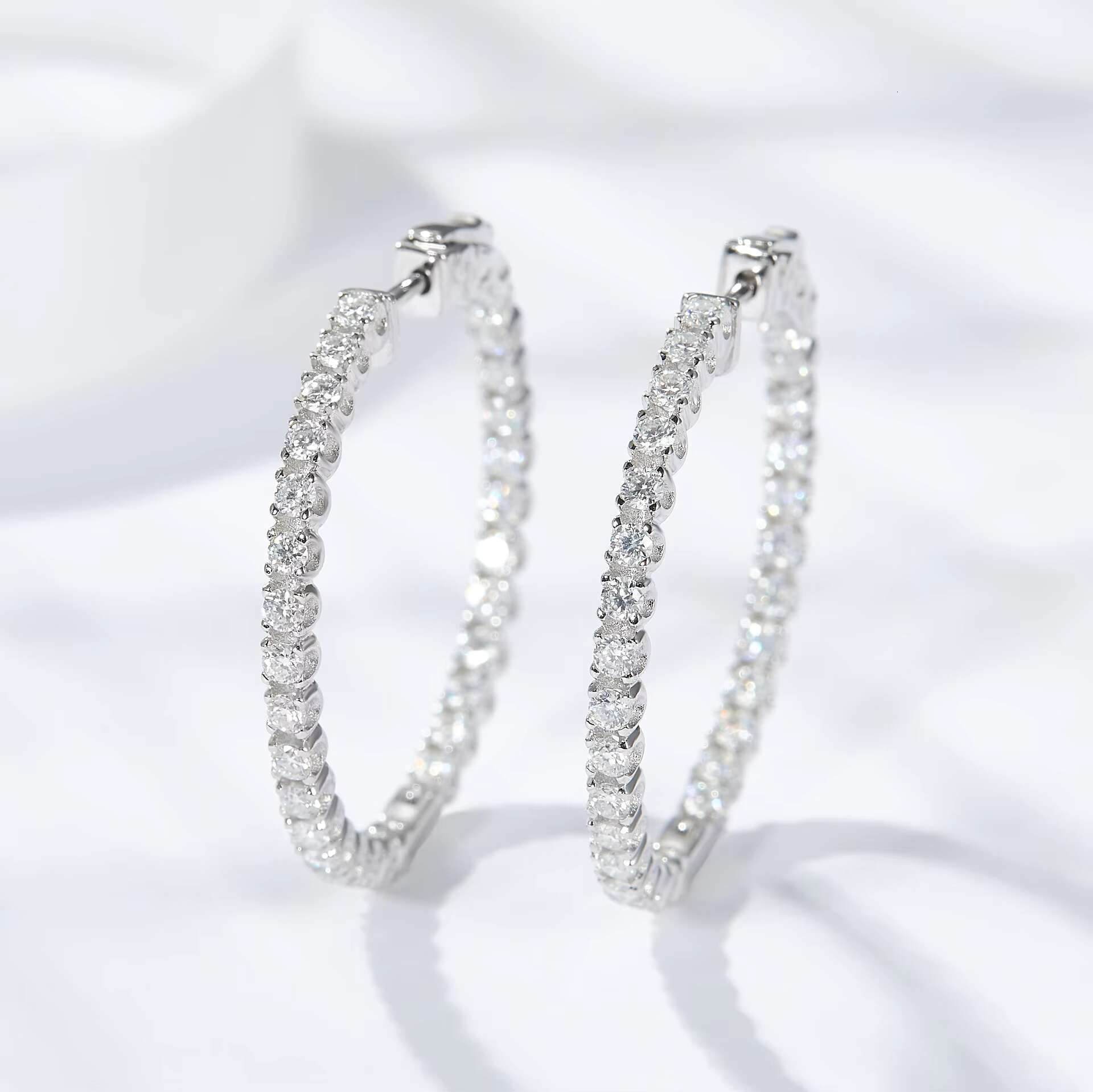2024 Hot Selling 925 Sterling Silver Moissanite Fine Jewelry Earrings for Women