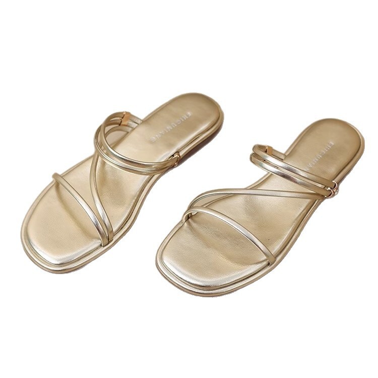 Women's summer new shoes fashionable flat bottomed multifunctional women's sandals suitable for outdoor designers sandals