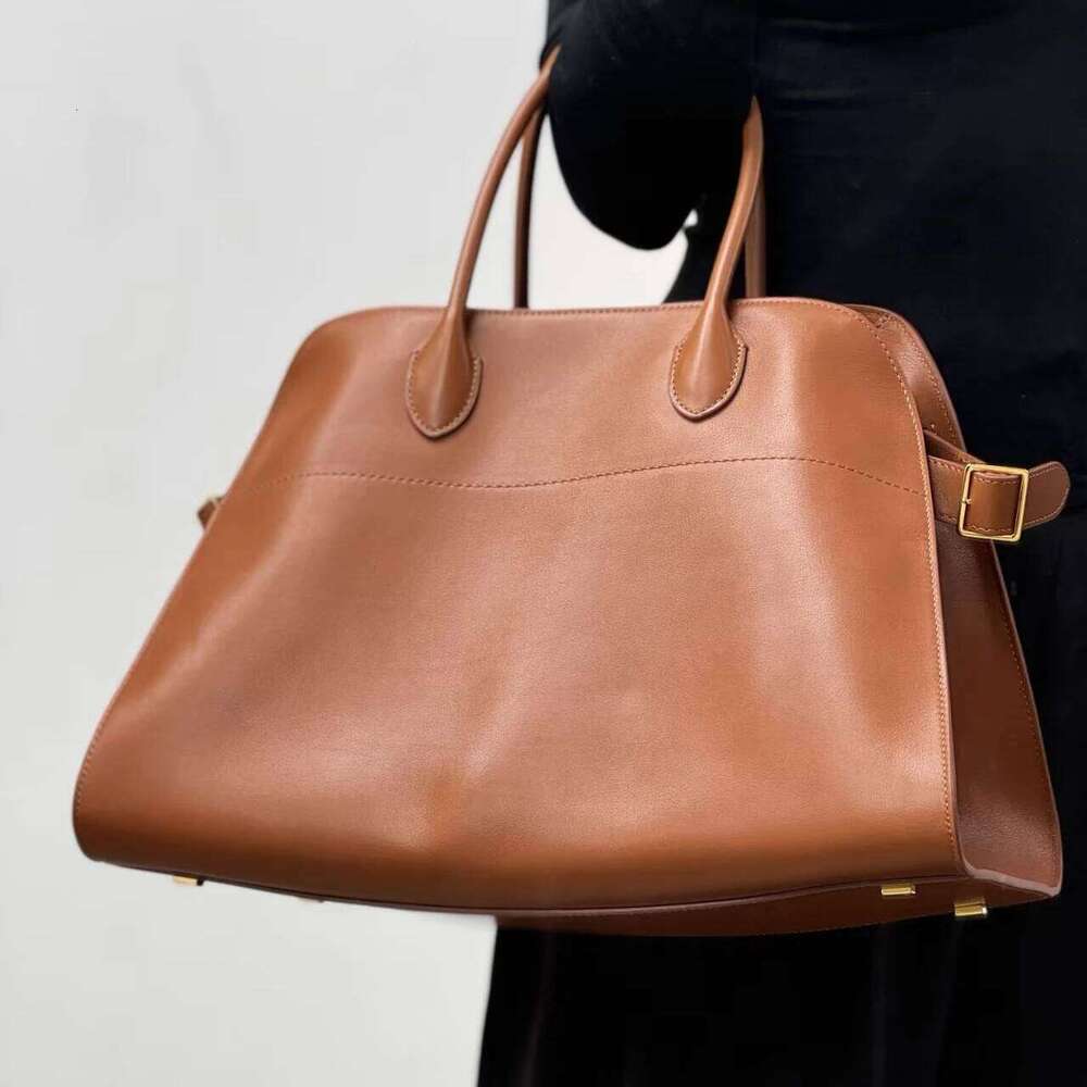 Genuine Leather Oversize Tote Bag 2025 Design Mar1215 Large Capacity Minimalist Frosted Cowhide Fashion Women's Handbag