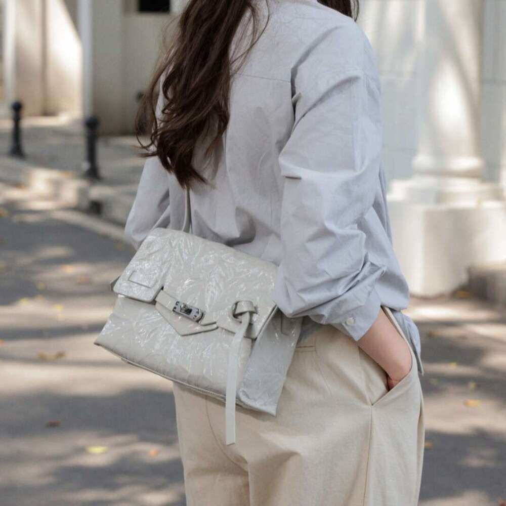 Handbag Textured Stylish Shoulder Bag High-End Cowhide Fashion For Women 2025 Spring/Summer New Trendy