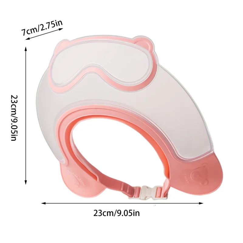 Baby Shower Cap Shield Adjustable Waterproof Baby Shower Cap Bathroom Safety Supplies For Hair Washing Travel Sink Home Boys 250617