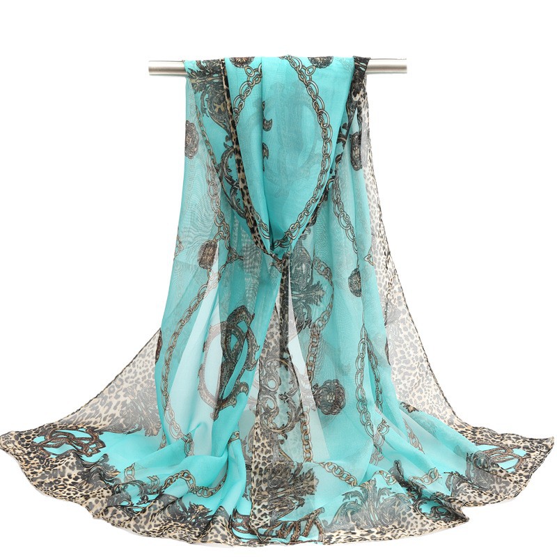 K1053 Chiffon scarf shawl fashionable and versatile sunscreen scarf elegant four seasons decoration ladies beach towel gift wholesale