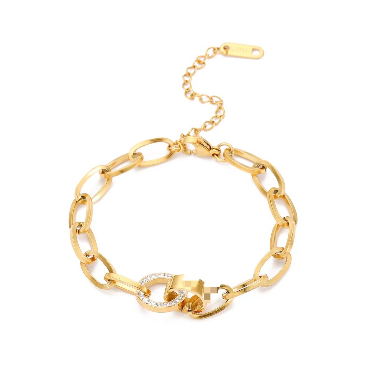 Minimalist Studded Bracelet for Women, Design, Unique Titanium Steel, Non-Fading Jewelry
