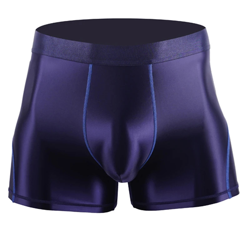satin Sexy Men gloss boxers pack shinny briefs mens shorts underwear Swimming trunks 250614