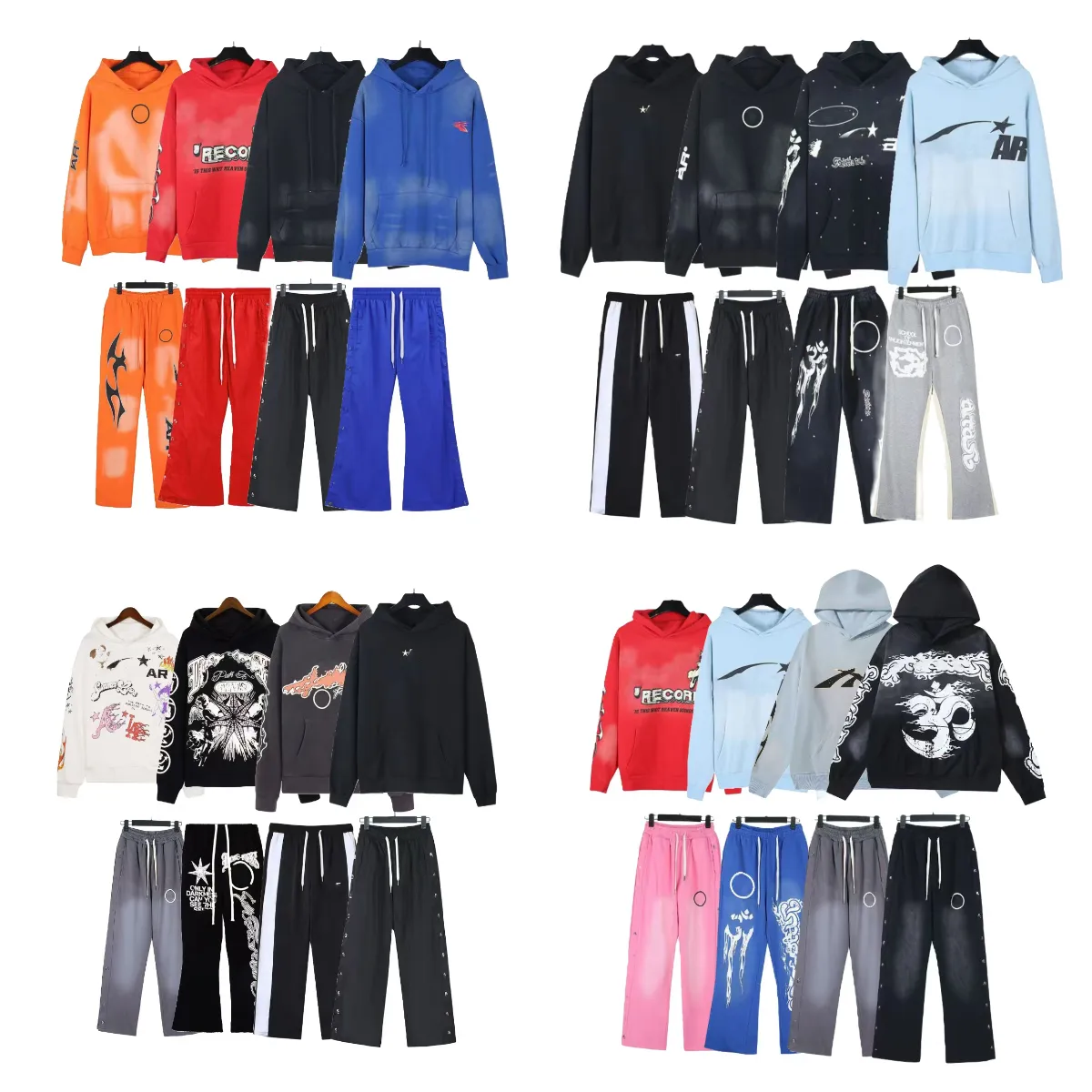 Designer men and women long sleeved letter printed cotton round neck loose hoodie 3D printed ecofriendly sports hoodie SIZE S-XL