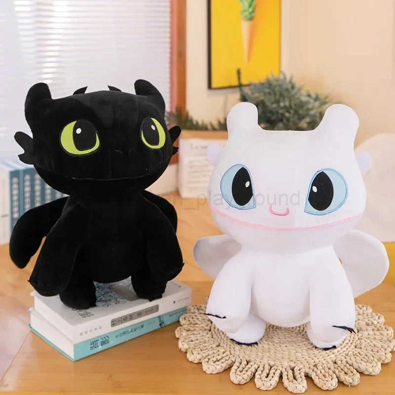 Disney Toothless Dragon Plush Body Pillow Cute Cartoon Stuffed Cushion Soft Kawaii Decorative Body Pillow Sleeping Back Cushion Decor W250617