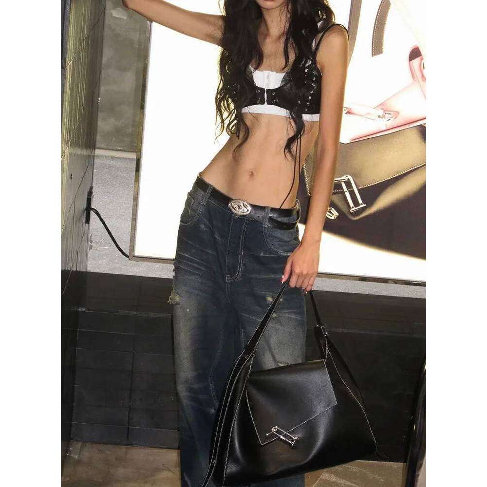 Hot Selling FIRMRANCH Casual Autumn Winter Large Capacity Buckle Design High-Quality Flip Shoulder Tote Trendy Women's Bag Fashionable Purse Desi