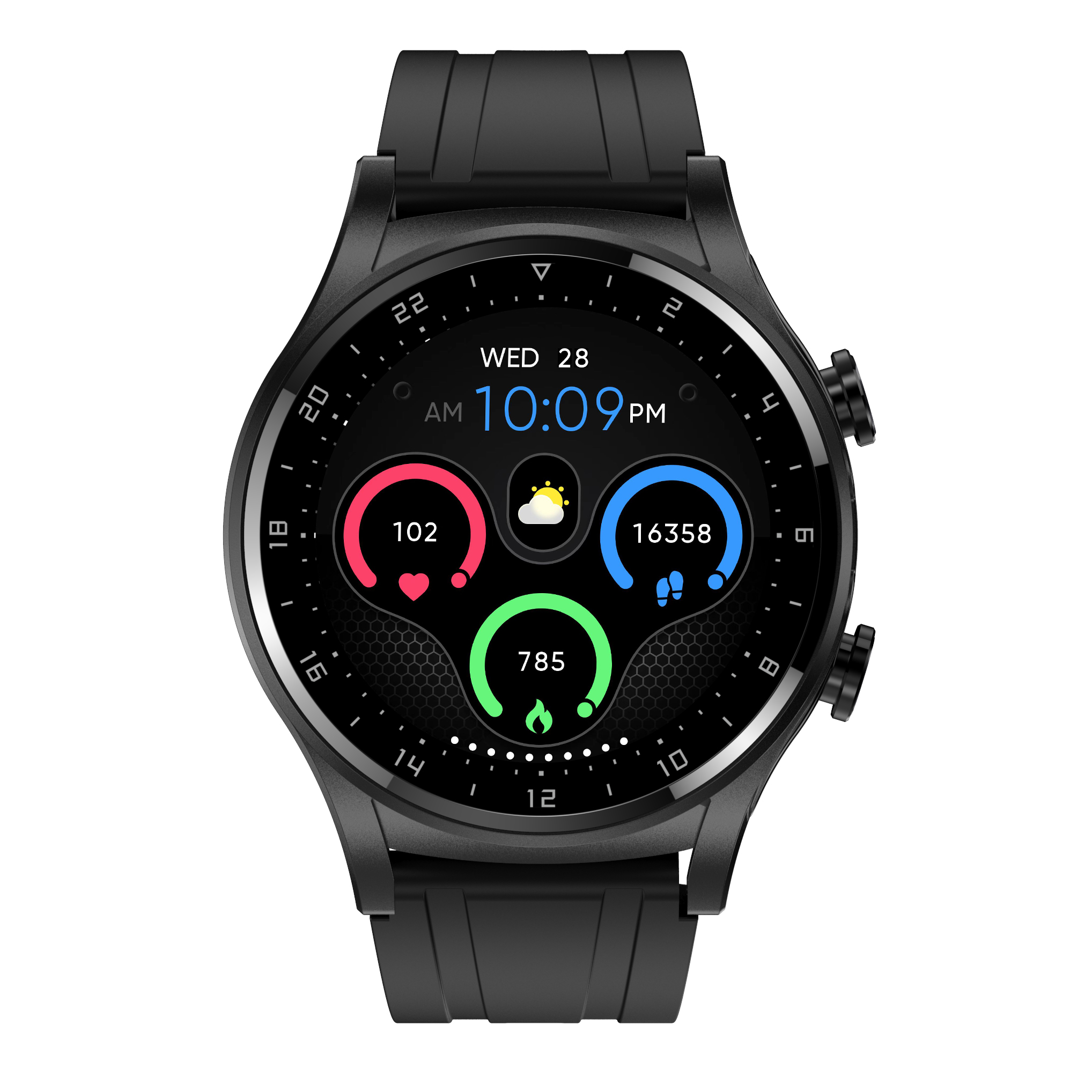 GT66 New Touch Screen Smart Watch Bluetooth Headset 2 In 1 Men Sports Fitness Tracker Electronic Watch Blood Pressure Monitor