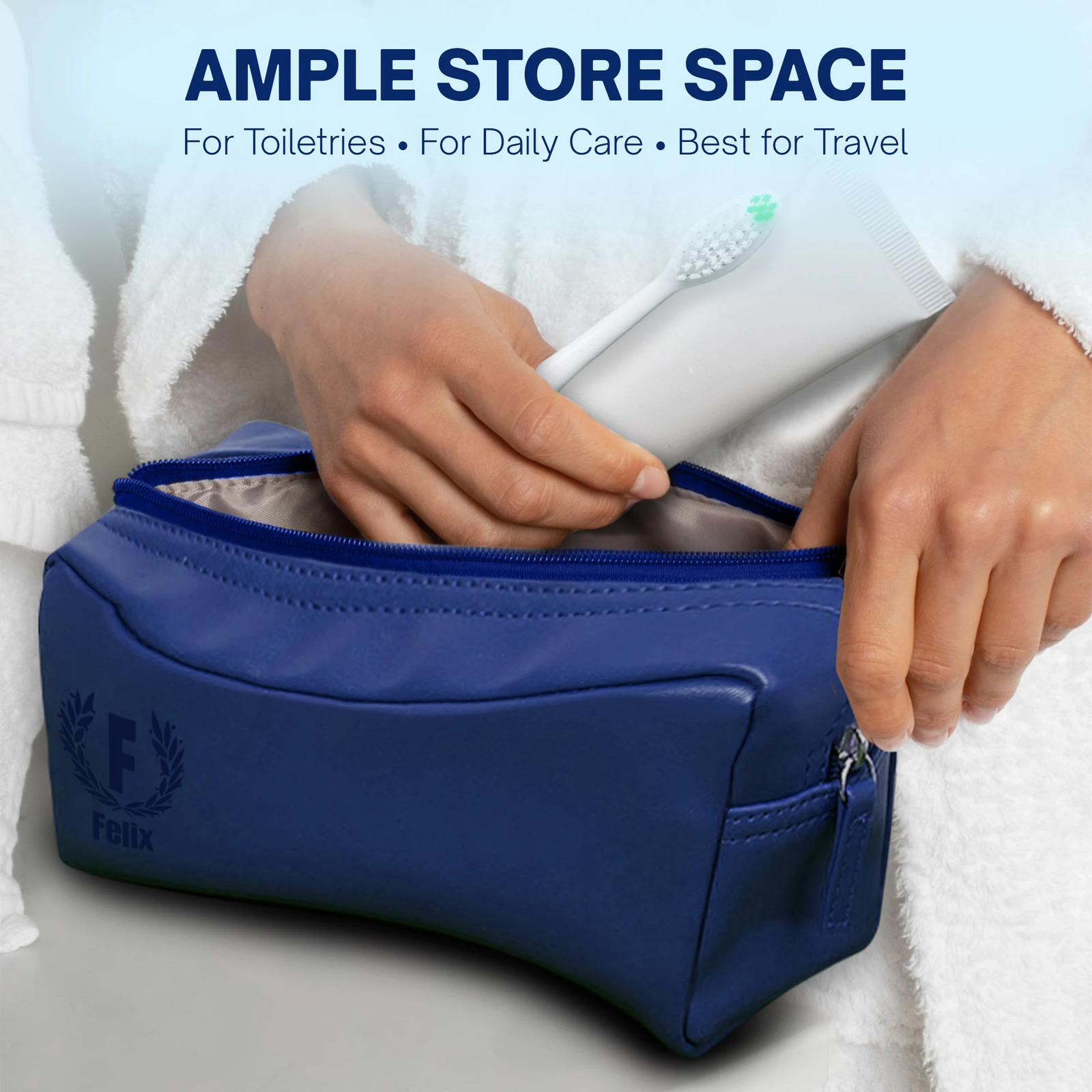 Custom Text Leather Toiletry Bag Portable PU Waterproof Personalized for Cosmetic Kits Man Woman Name 250614