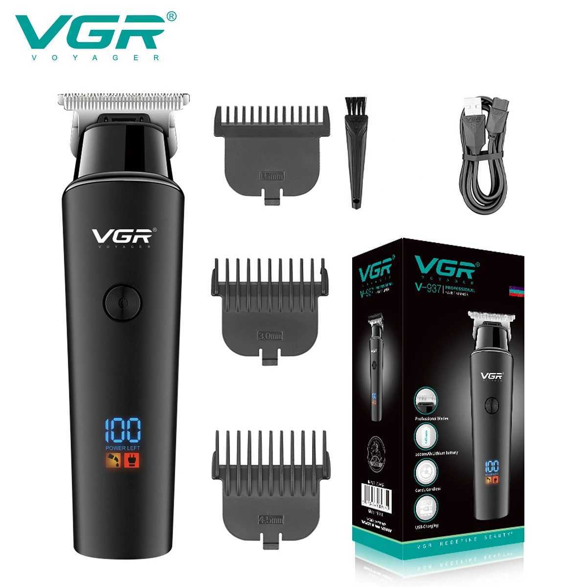 Hair Trimmer Professional Electric Trimmers Cordless Hair Clipper Rechargeable LED Display V 937 R250926