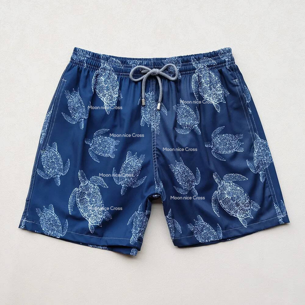 Vileberquin Short Designer Fashion Men's Boardshorts Trunks Mens Surfwear Elastic Quick-Drying Waterproof Turtle Mesh Shorts acd