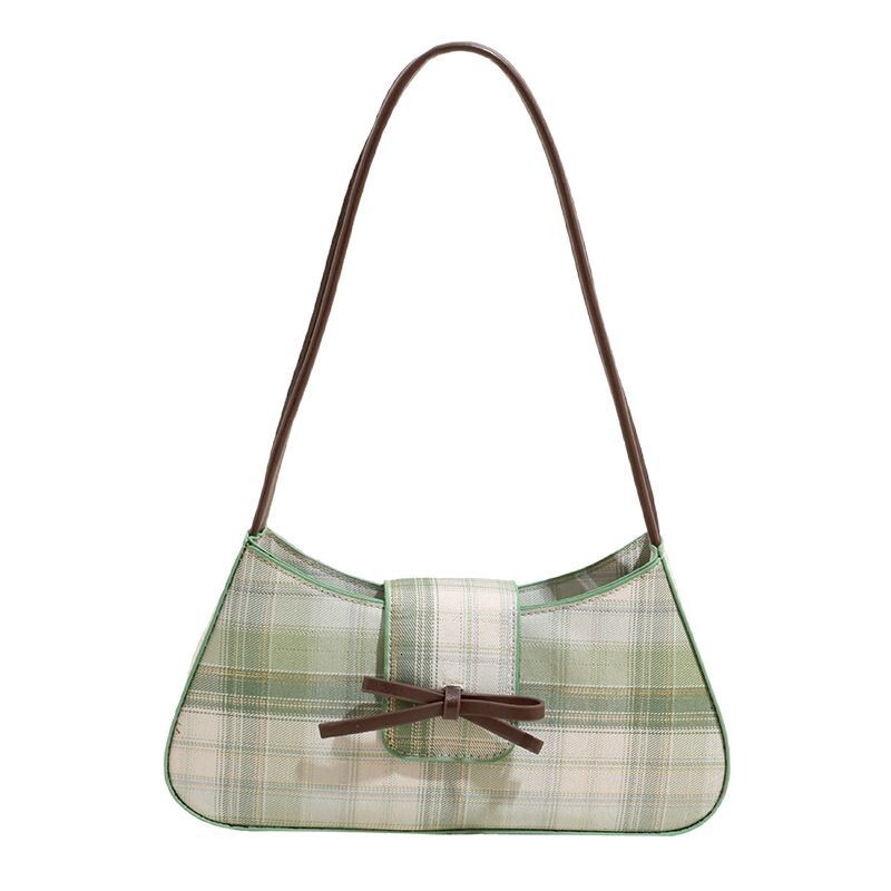 Free Shipping 2025 New Designer Bag Fashionable And High-quality Shopping Bag Niche Color Blocked Striped Women's Commuting Shoulder Handbag
