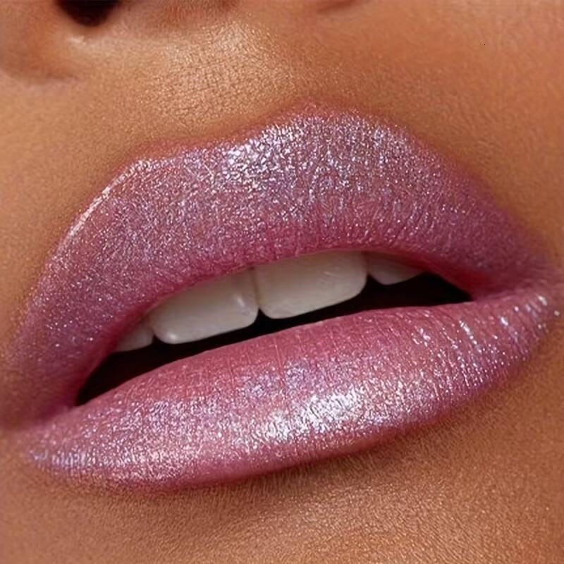1pc, Glitter Lipstick, Sparkling Balm, Starry Shimmer, Long-Lasting, Creamy Lip Beauty Cosmetic For Lustrous & Radiant Lips happy