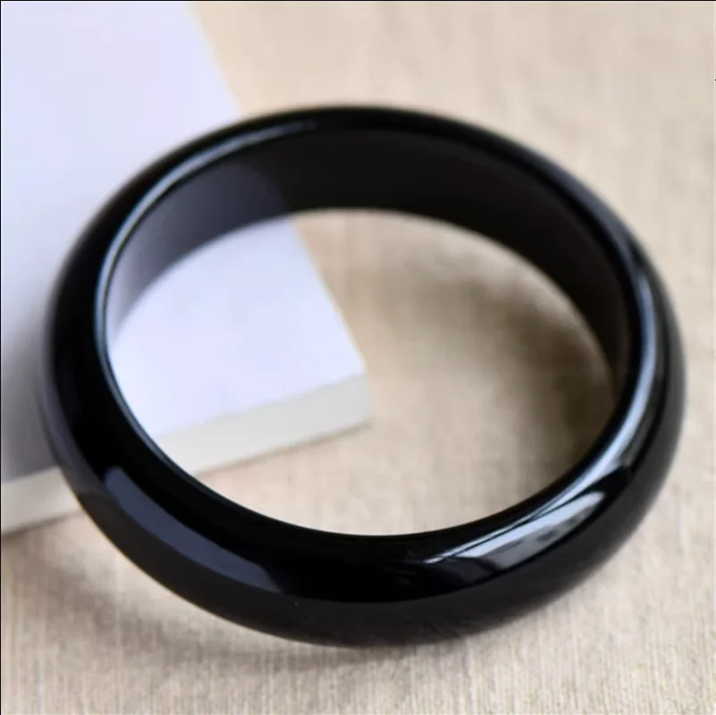 100% Natural black Chalcedony Real jade bangle bracelets women bangle jade jewelry jadeite jade bangles bracelet for gift women 250616