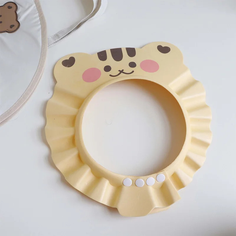 Adjustable Baby Shampoo Shower Cap born Baby Bath Accessories Children Bathing Wash Hair Shield Hat Ear Protection Head Cover 250617