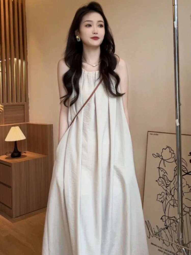 Womens Dress Loose Holiday Female Dresses Beach Birthday Midi Retro Sensual Sexy Trendy One Pieces Aesthetic Harajuku Vintage G