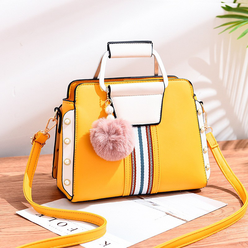 Free Shipping 2025 New Designer Bag Fashion High Quality Shopping Bag Color Blocked Multi Functional Trendy Pendant Women's Single Shoulder Handb