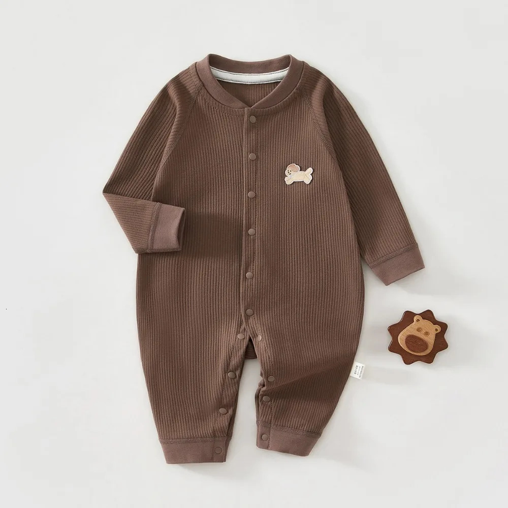 AYNIGIELL Baby Jumpsuit Spring and Autumn Sleepwear Pure Cotton born Clothes 0-18 Months born Boys and Girls Jumpsuit 250617