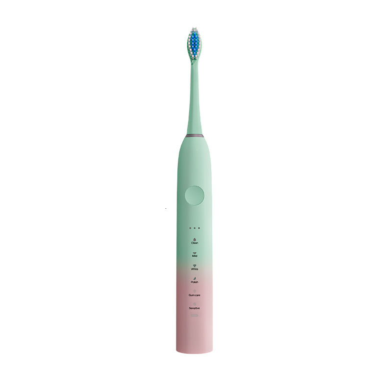 Soft Bristle Rechargeable Automatic Metal Shaft 18-Speed Electric Toothbrush Couple Model For Adults