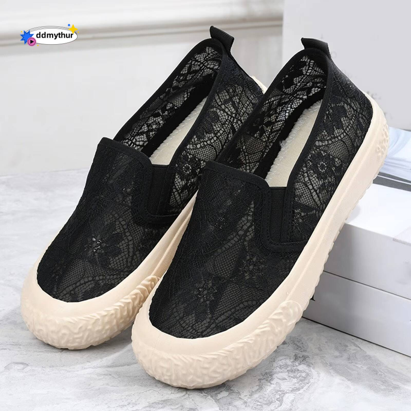 Women'S Sports Slip On Women Work Shoes Beach Sandals Lace Up Sneaker Zapatos Para Mujeres ddmythur