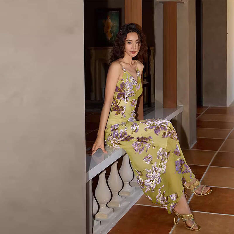 Wedding Guest Dress for Women Promdress Womens Designer Clothing Dry Clean Only 859 Silk Jacquard Velvet Swing Neck Bias Cut Slip Long Mermaid Dress f
