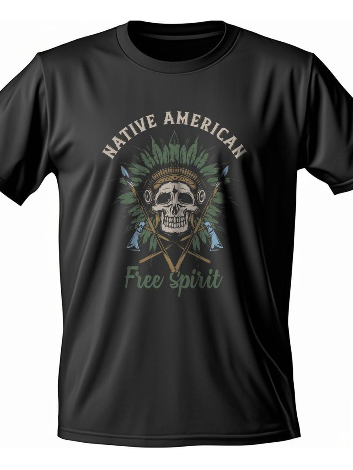 Dongdumaoyi S-3Xl T Shirts Cotton Round Collar White Text Men Black Adult Skull Short Sleeve 180G 52e8
