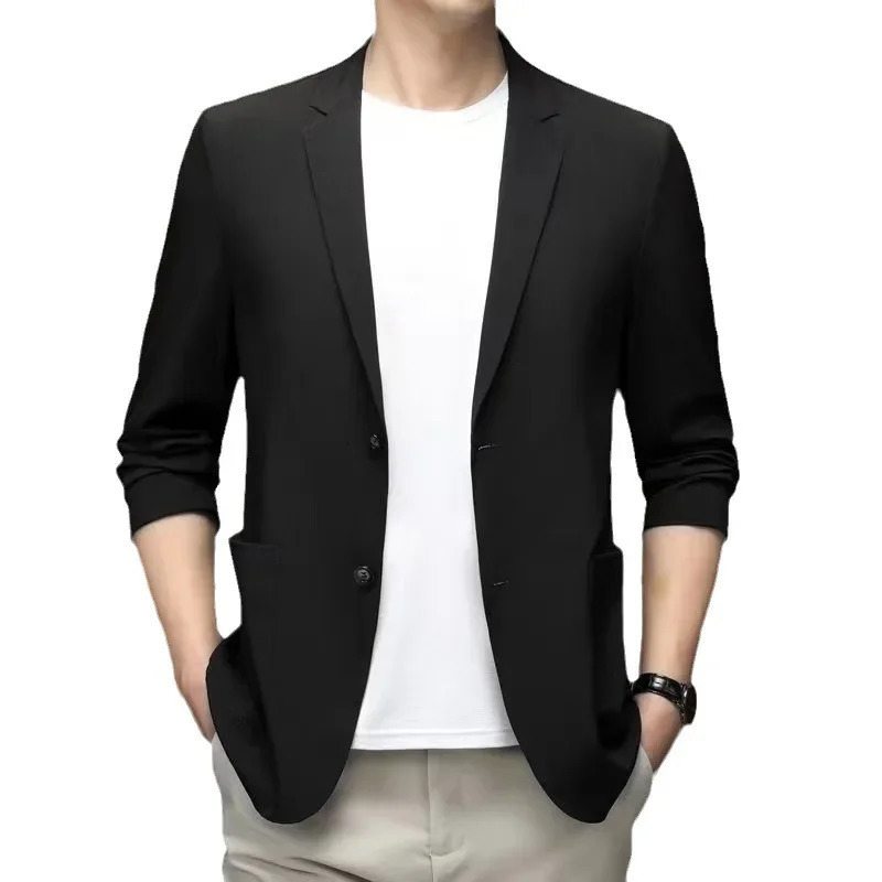 Summer Mens Casual Thin Business Suit Jacket High-end Feel Anti-sun Lightweight Cross-border Trade 250614