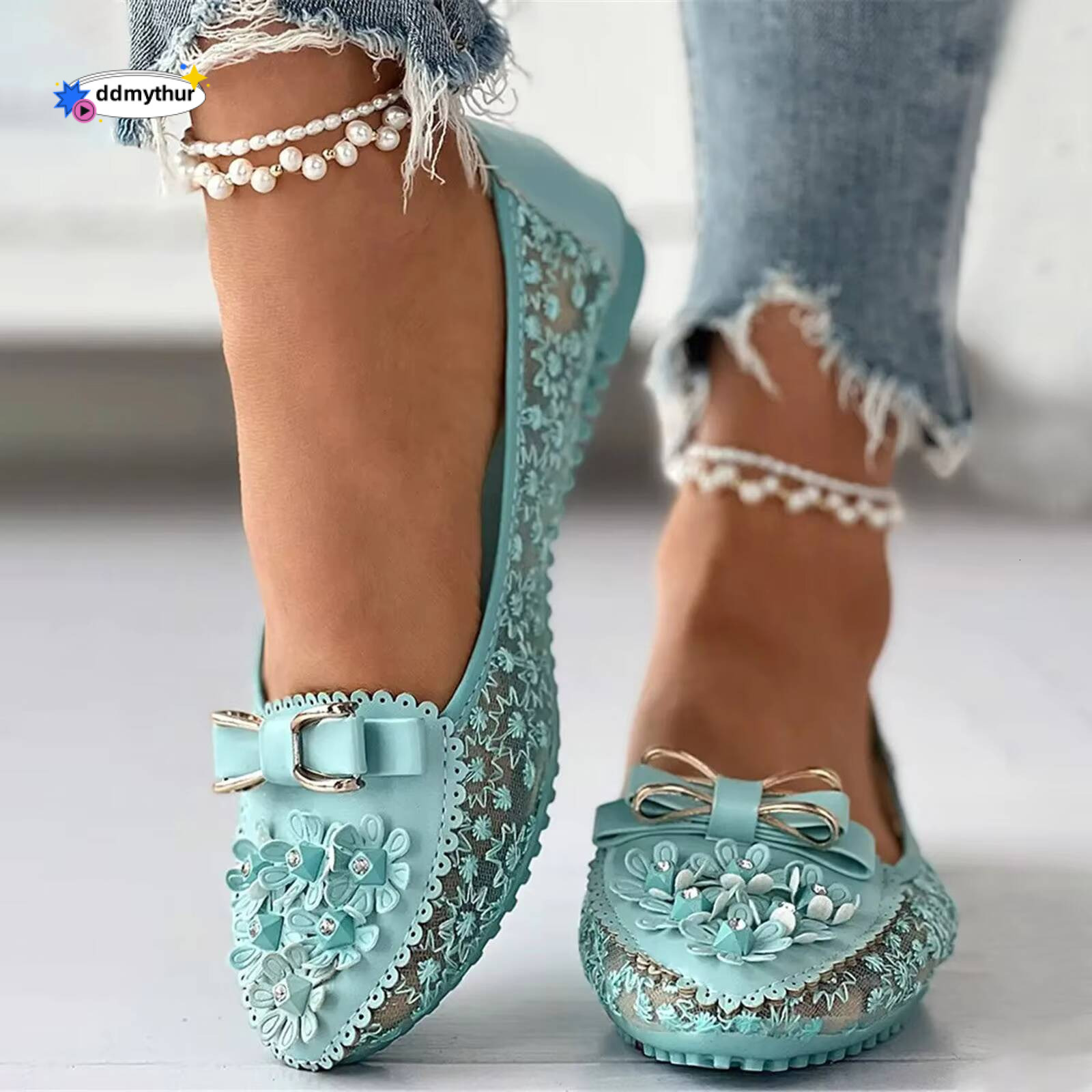 Women's Leather Soft Sole Women Summer Single Shoes Slip On Shallow Mouth Sandals Elegant Office White Female Footwear ddmythur