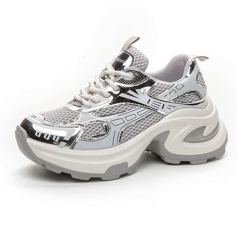 Trendy Street Style Dad Sneakers 2025 New Korean Version Casual Fashion Trend Thick Sole New Height Increasing Sports Shoes For Women