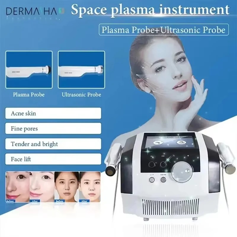 Portable 2 In 1 Facial Lifting Ance Rejuvenation anti-wrinkle Facial Plasma Beauty Equipment Machine Factory Price