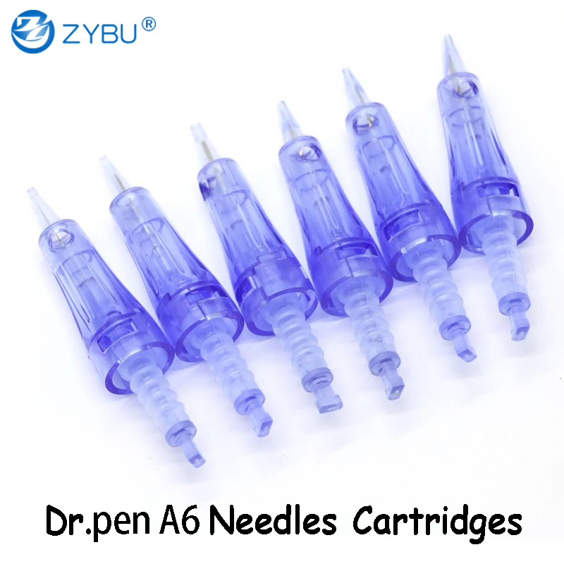 Dermapen A6 Micro Needling Cartridges - Set of 50 with Various Pin 1 3 5 7 9 12 24 36 42 Nano 3D 5D MTS for Skin care Dr.pen Needles