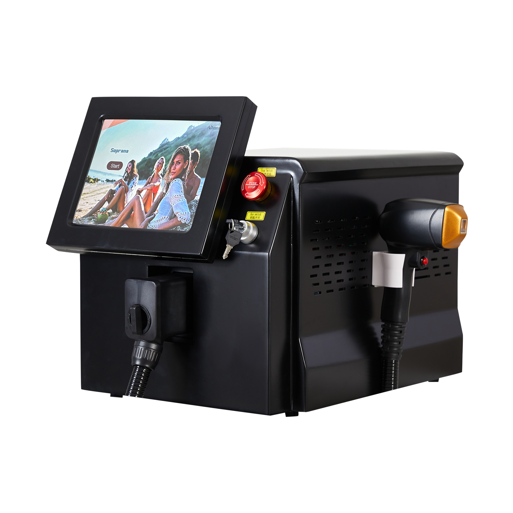 808nm Diode Laser Hair Removal Machine 3 wavelength 755nm 808nm 1064nm Alexandrit Permanent Removal Cooling Head Painless Laser Epilator Salon CE
