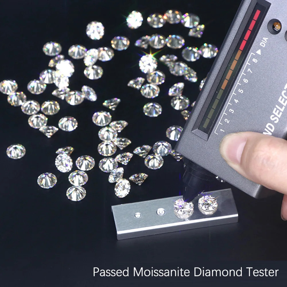 1.0ct / Pack Super White D Color Small Size Loose Diamond 0.8mm-3.0mm Moisanite Stone for Rings Making 250617