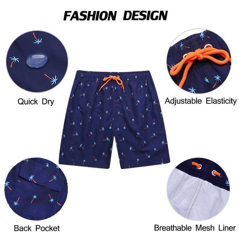 Escatch Brand Summer Mens Shorts Fashion Polyester Quick Dry Board Shorts Male Sport Gym Swimsuit Surf Swim Trunks For Man Z250617