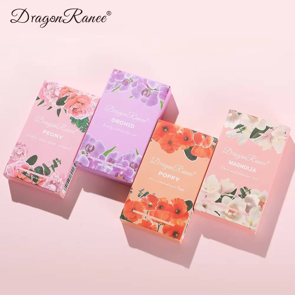 4pcs/set Creative Cigarette Lipstick Velvet Matte Long Lasting Lip Stick Sexy Non-Stick Cup Waterproof Lips Makeup happy